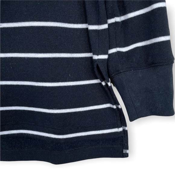 J Crew Stripe Fold Over Collar Sweater - Picture 5 of 5